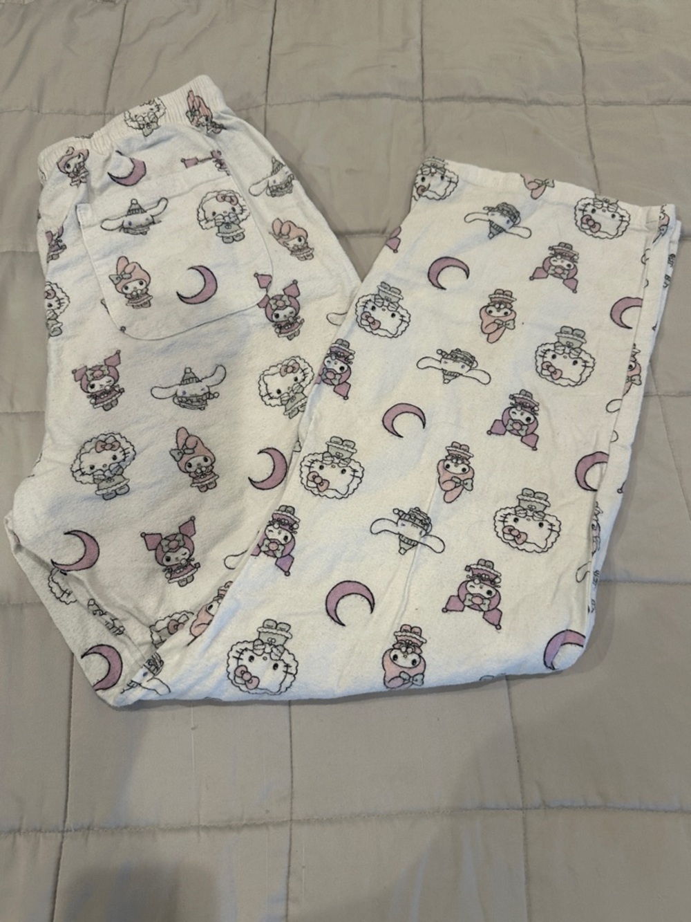 Forever 21-Hello Kitty White Pajama Pants